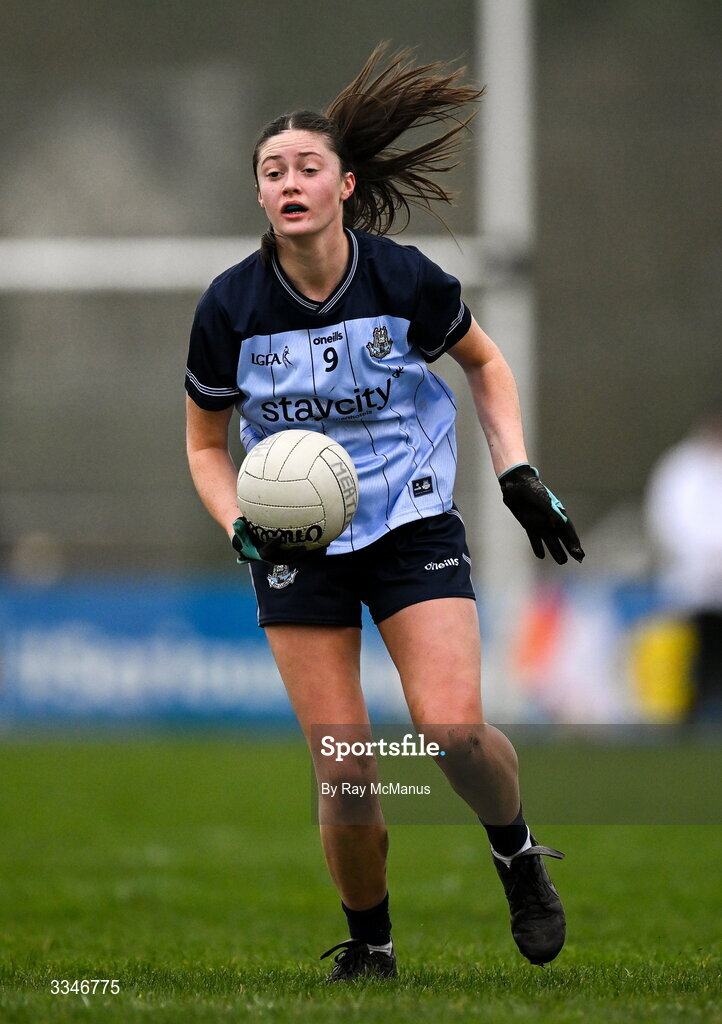 2 February 2026; Hannah McGinnis of Dublin during the Lidl Ladies National Football League Division 1 Round 2 match between Meath and Dublin at St Patrick’s GFC in Stamullen, Meath. Photo by Ray McManus/Sportsfile