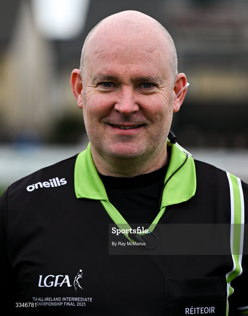 2 February 2026; Referee Shane Curley during the Lidl Ladies National Football League Division 1 Round 2 match between Meath and Dublin at St Patrick’s GFC in Stamullen, Meath. Photo by Ray McManus/Sportsfile