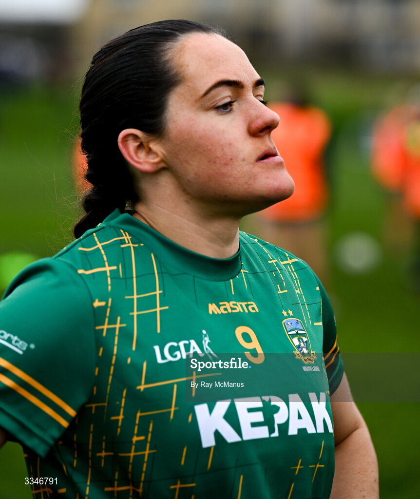 2 February 2026; Niamh Gallogly of Meath before the Lidl Ladies National Football League Division 1 Round 2 match between Meath and Dublin at St Patrick’s GFC in Stamullen, Meath. Photo by Ray McManus/Sportsfile