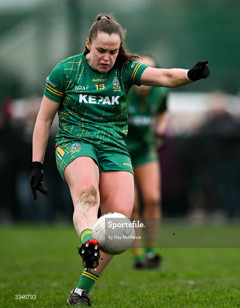 2 February 2026; Emma Duggan of Meath during the Lidl Ladies National Football League Division 1 Round 2 match between Meath and Dublin at St Patrick’s GFC in Stamullen, Meath. Photo by Ray McManus/Sportsfile