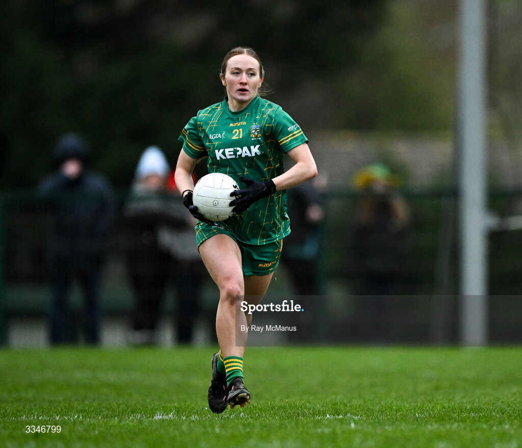2 February 2026; Ciara Lawlor of Meath during the Lidl Ladies National Football League Division 1 Round 2 match between Meath and Dublin at St Patrick’s GFC in Stamullen, Meath. Photo by Ray McManus/Sportsfile