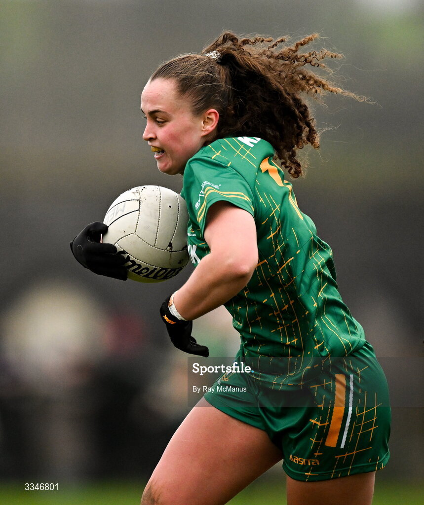 2 February 2026; Emma Duggan of Meath during the Lidl Ladies National Football League Division 1 Round 2 match between Meath and Dublin at St Patrick’s GFC in Stamullen, Meath. Photo by Ray McManus/Sportsfile