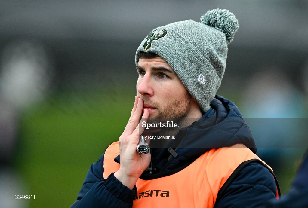 2 February 2026; Meath manager Wayne Freeman during the Lidl Ladies National Football League Division 1 Round 2 match between Meath and Dublin at St Patrick’s GFC in Stamullen, Meath. Photo by Ray McManus/Sportsfile