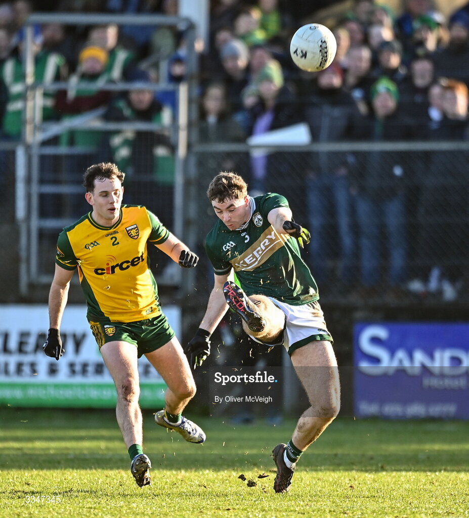 1 February 2026; Armin Heinrich of Kerry during the Allianz Football League Division 1 match between Donegal and Kerry at Fr Tierney Park in Ballyshannon, Donegal. Photo by Oliver McVeigh/Sportsfile
