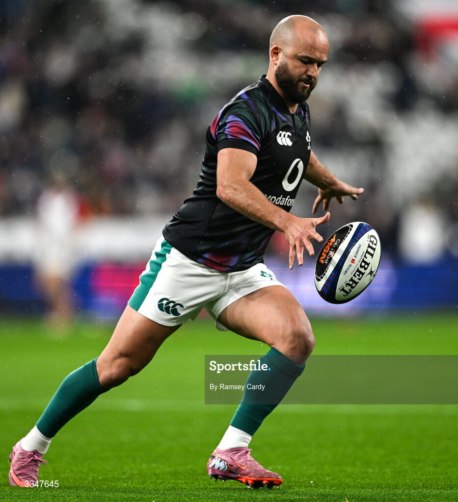 5 February 2026; Jamison Gibson-Park of Ireland before the Guinness 6 Nations Rugby Championship match between France and Ireland at Stade de France in Paris, France. Photo by Ramsey Cardy/Sportsfile
