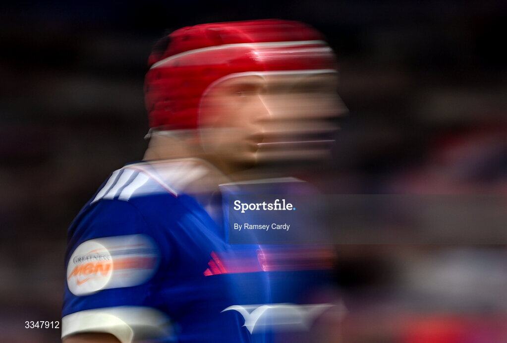 5 February 2026; Louis Bielle-Biarrey of France during the Guinness 6 Nations Rugby Championship match between France and Ireland at Stade de France in Paris, France. Photo by Ramsey Cardy/Sportsfile