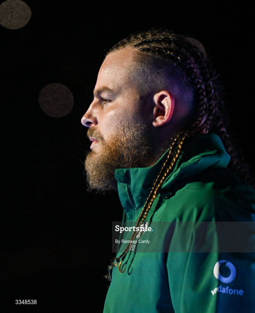 5 February 2026; Finlay Bealham of Ireland before the Guinness 6 Nations Rugby Championship match between France and Ireland at Stade de France in Paris, France. Photo by Ramsey Cardy/Sportsfile
