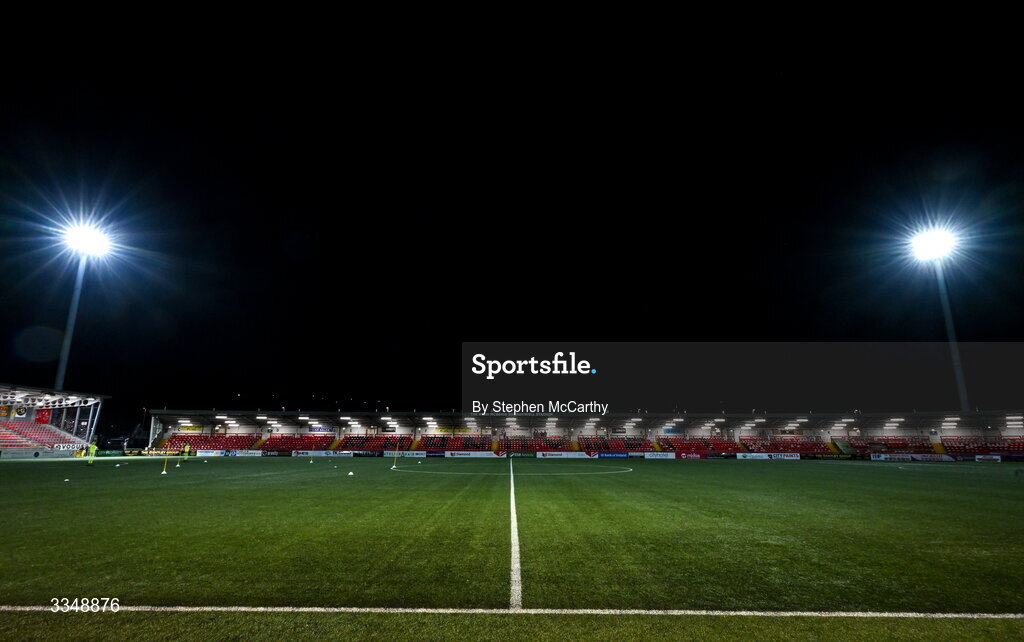 6 February 2026; A general view of The Ryan McBride Brandywell Stadium before the SSE Airtricity Men's Premier Division match between Derry City and Sligo Rovers at The Ryan McBride Brandywell Stadium in Derry. Photo by Stephen McCarthy/Sportsfile