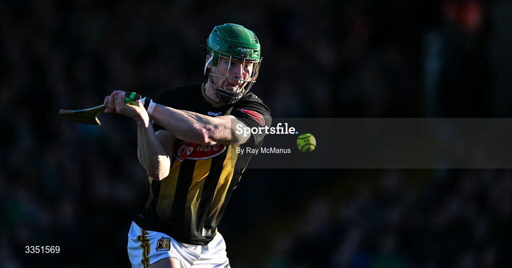 8 February 2026; Mossy Keoghan of Kilkenny during the Allianz Hurling League Division 1A match between Limerick and Kilkenny at TUS Gaelic Grounds in Limerick. Photo by Ray McManus/Sportsfile