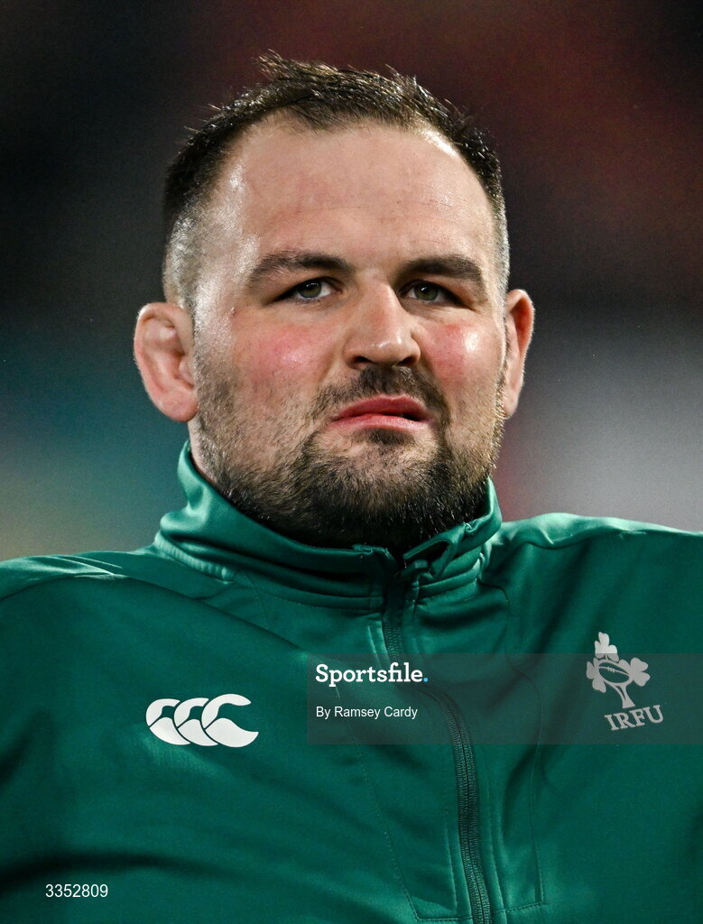 6 February 2026; Jack Aungier of Ireland XV before the representative fixture rugby union match between Ireland XV and England A at Thomond Park in Limerick. Photo by Ramsey Cardy/Sportsfile