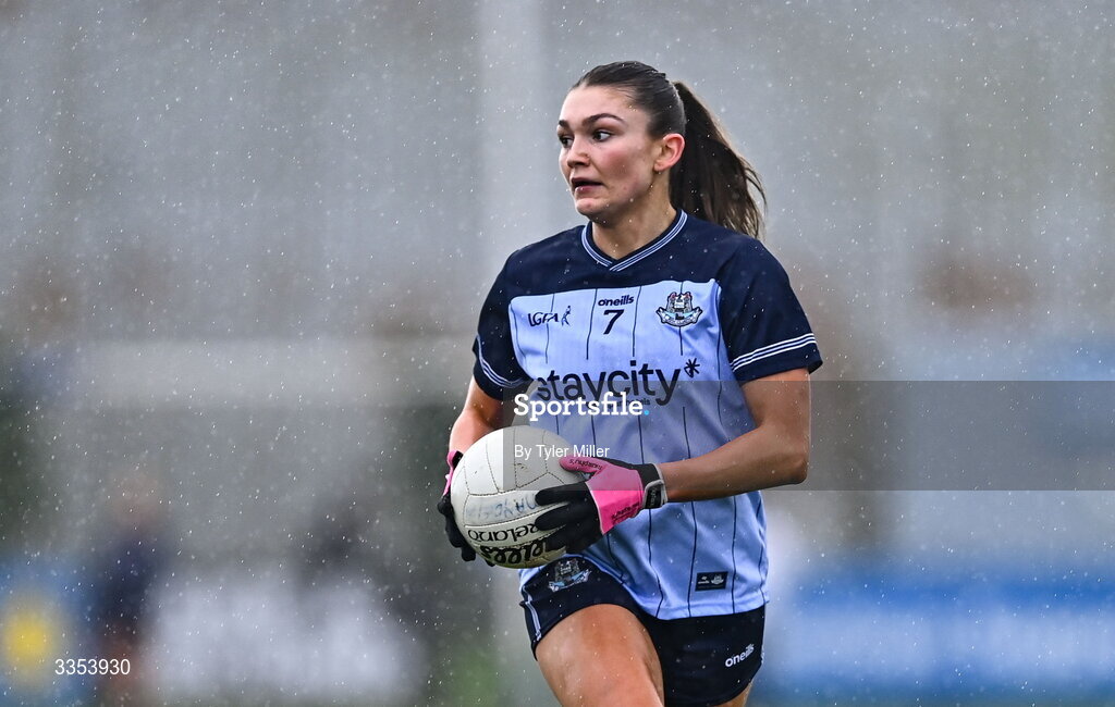 7 February 2026; Ellen Gribbin of Dublin during the Lidl Ladies National Football League Division 1 Round 3 match between Waterford and Dublin at Dungarvan GAA Club in Dungarvan, Waterford. Photo by Tyler Miller/Sportsfile