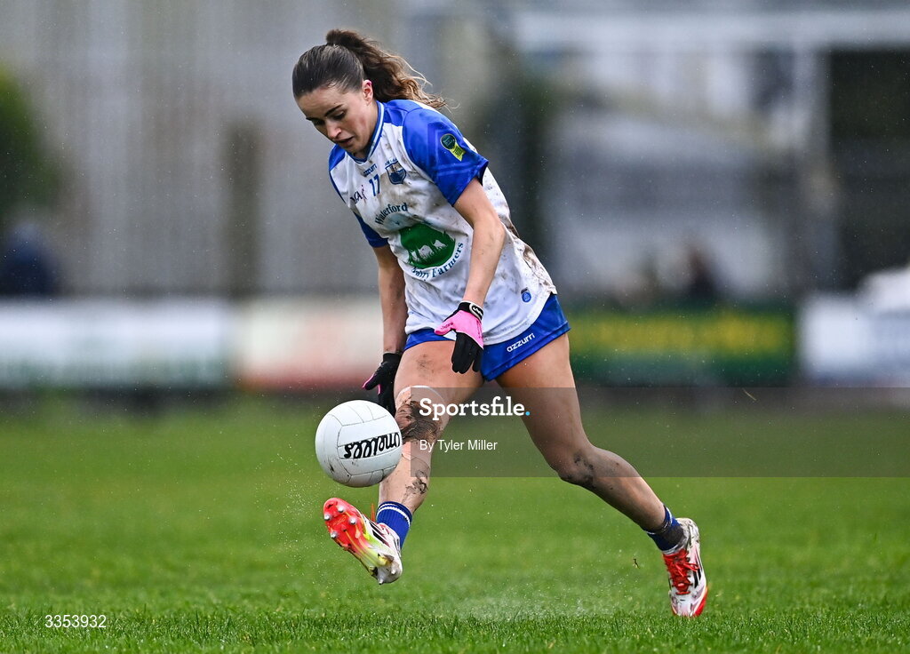 7 February 2026; Kellyann Hogan of Waterford during the Lidl Ladies National Football League Division 1 Round 3 match between Waterford and Dublin at Dungarvan GAA Club in Dungarvan, Waterford. Photo by Tyler Miller/Sportsfile