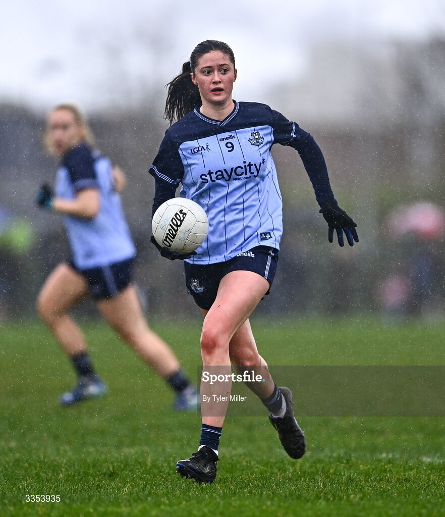 7 February 2026; Hannah McGinnis of Dublin during the Lidl Ladies National Football League Division 1 Round 3 match between Waterford and Dublin at Dungarvan GAA Club in Dungarvan, Waterford. Photo by Tyler Miller/Sportsfile