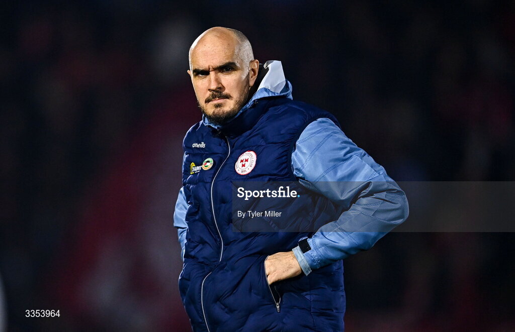6 February 2026; Shelbourne head coach Joey O'Brien before the SSE Airtricity Men's Premier Division match between Waterford and Shelbourne at the Regional Sports Centre in Waterford. Photo by Tyler Miller/Sportsfile