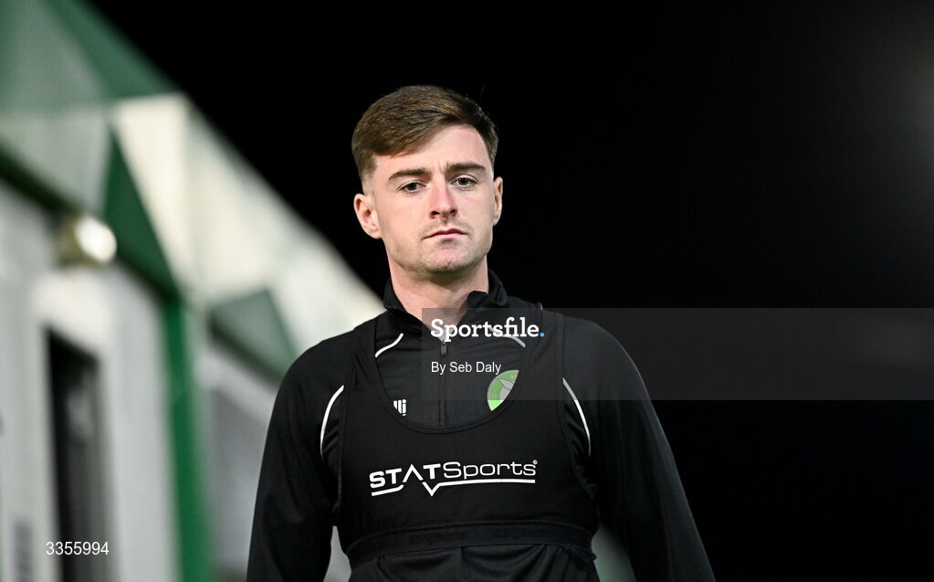 13 February 2026; Ben McCormack of Bray Wanderers before the SSE Airtricity Men's First Division match between Bray Wanderers and Longford Town at Carlisle Grounds in Bray, Wicklow. Photo by Seb Daly/Sportsfile