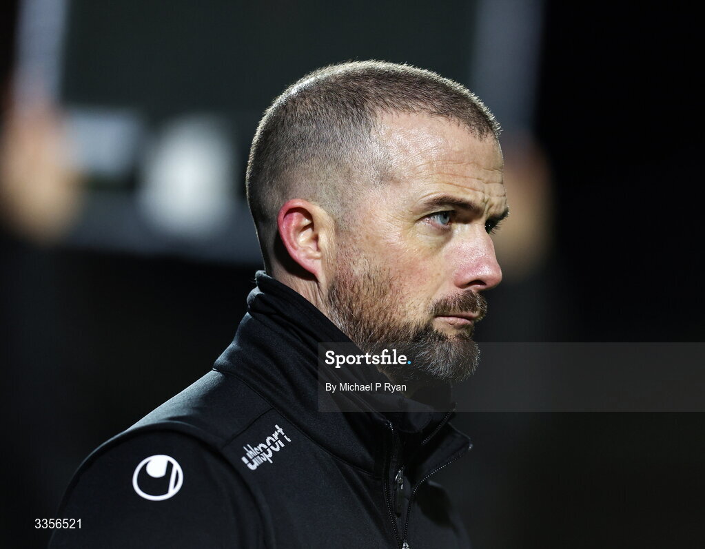 13 February 2026; Cobh Ramblers manager Fran Rockett during the SSE Airtricity Men's First Division match between Cobh Ramblers and Wexford at St Colman's Park in Cobh, Cork. Photo by Michael P Ryan/Sportsfile