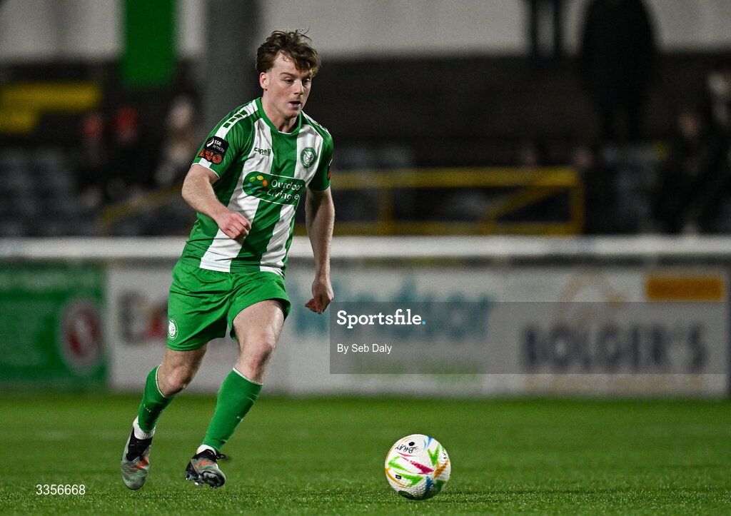 13 February 2026; Cian Doyle of Bray Wanderers during the SSE Airtricity Men's First Division match between Bray Wanderers and Longford Town at Carlisle Grounds in Bray, Wicklow. Photo by Seb Daly/Sportsfile
