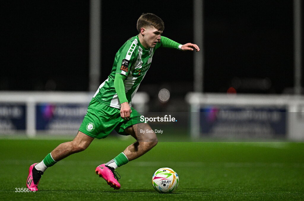 13 February 2026; Billy O'Neill of Bray Wanderers during the SSE Airtricity Men's First Division match between Bray Wanderers and Longford Town at Carlisle Grounds in Bray, Wicklow. Photo by Seb Daly/Sportsfile