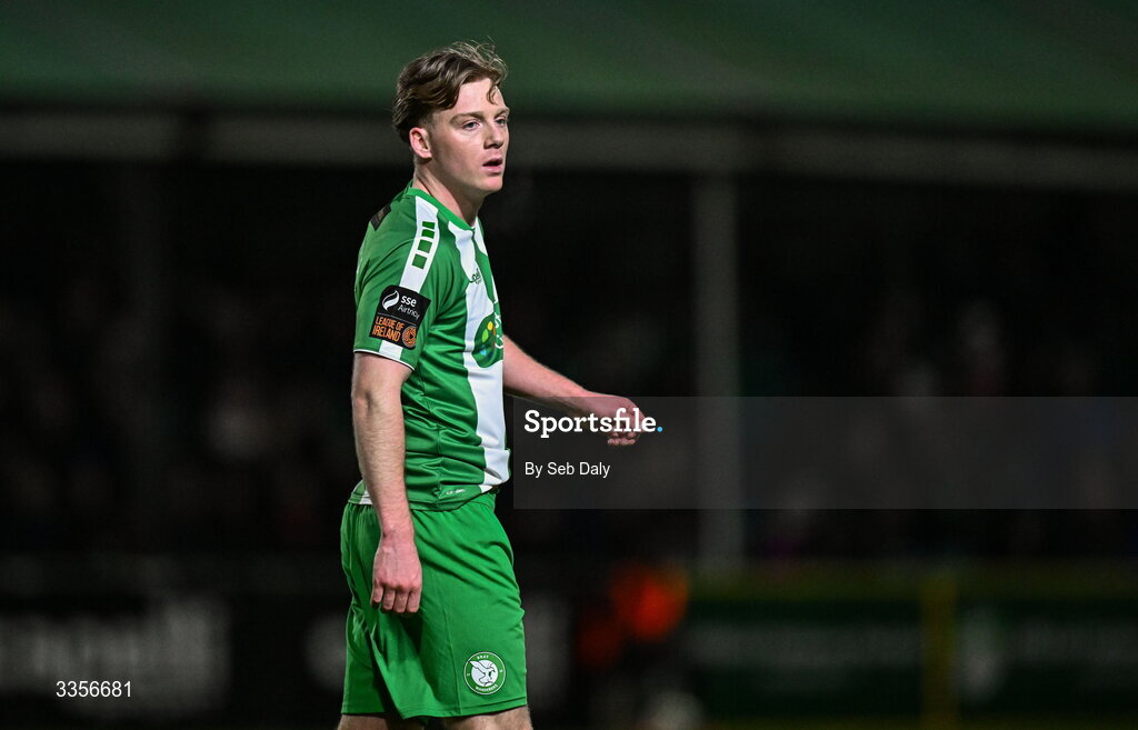 13 February 2026; Cian Doyle of Bray Wanderers during the SSE Airtricity Men's First Division match between Bray Wanderers and Longford Town at Carlisle Grounds in Bray, Wicklow. Photo by Seb Daly/Sportsfile