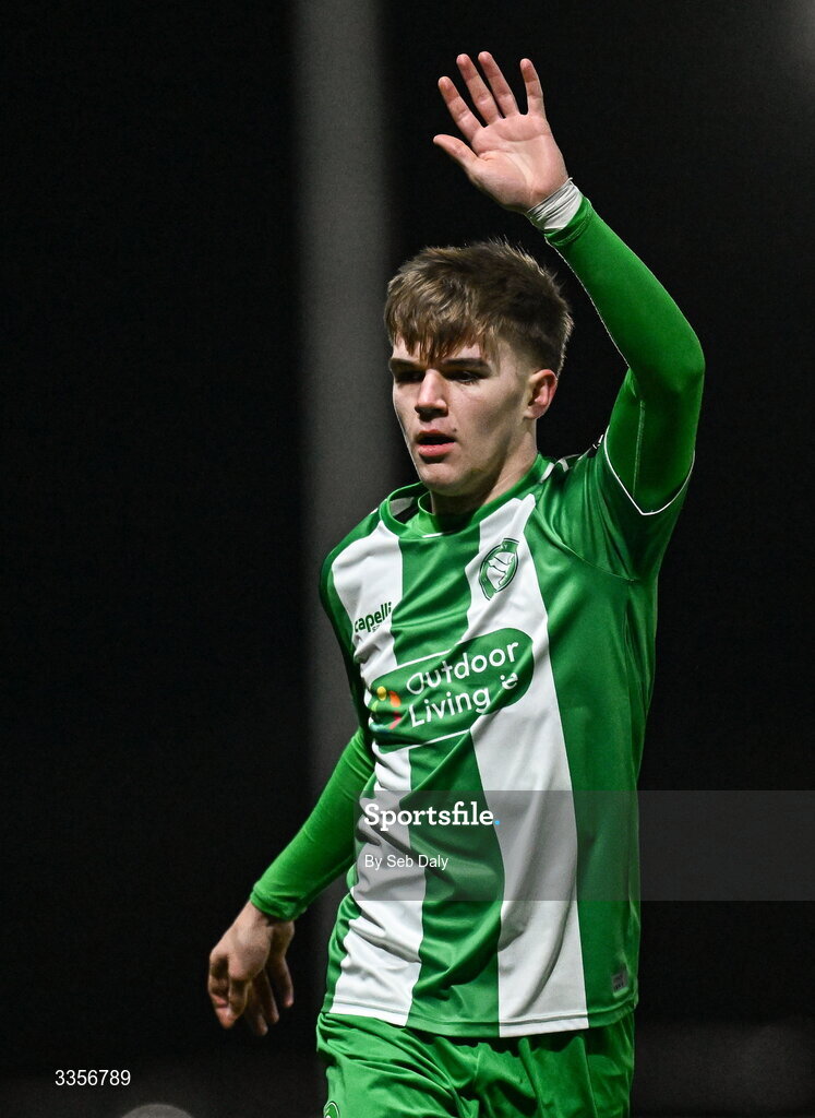 13 February 2026; Billy O'Neill of Bray Wanderers during the SSE Airtricity Men's First Division match between Bray Wanderers and Longford Town at Carlisle Grounds in Bray, Wicklow. Photo by Seb Daly/Sportsfile