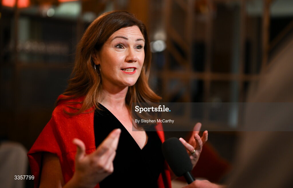 14 February 2026; Niamh McElwain at the Learn to Lead LGFA Female Leadership Programme graduation evening at The Carlton Hotel in Santry, Dublin. The Learn to Lead programme was devised to develop the next generation of leaders within Ladies Gaelic Football. Photo by Stephen McCarthy/Sportsfile