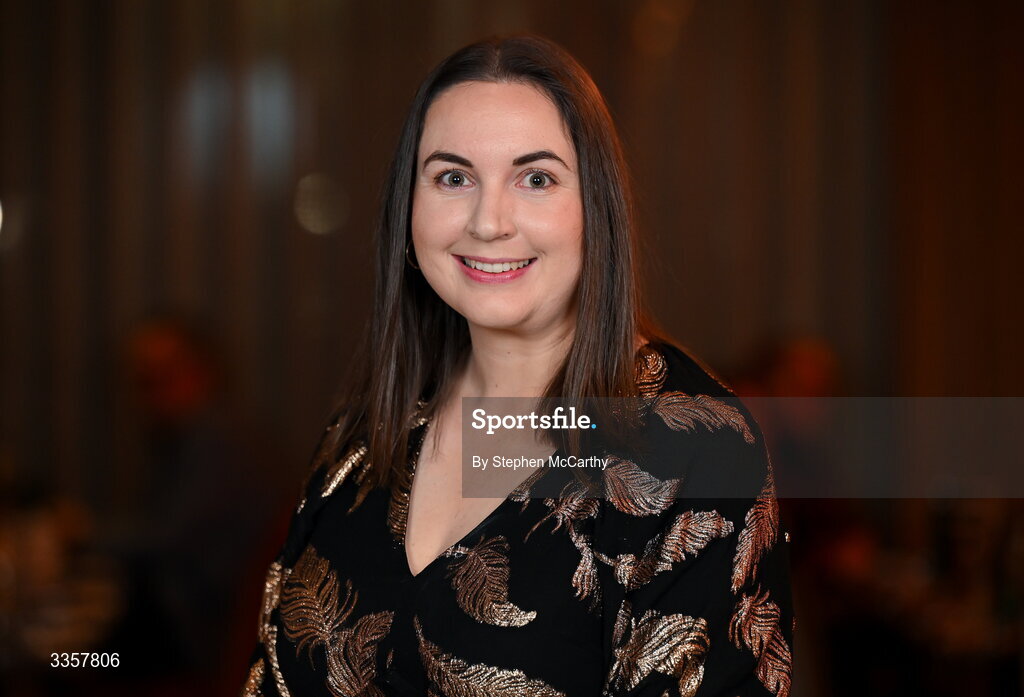 14 February 2026; Orla Kavanagh of Geraldine P Morans, Dublin, at the Learn to Lead LGFA Female Leadership Programme graduation evening at The Carlton Hotel in Santry, Dublin. The Learn to Lead programme was devised to develop the next generation of leaders within Ladies Gaelic Football. Photo by Stephen McCarthy/Sportsfile