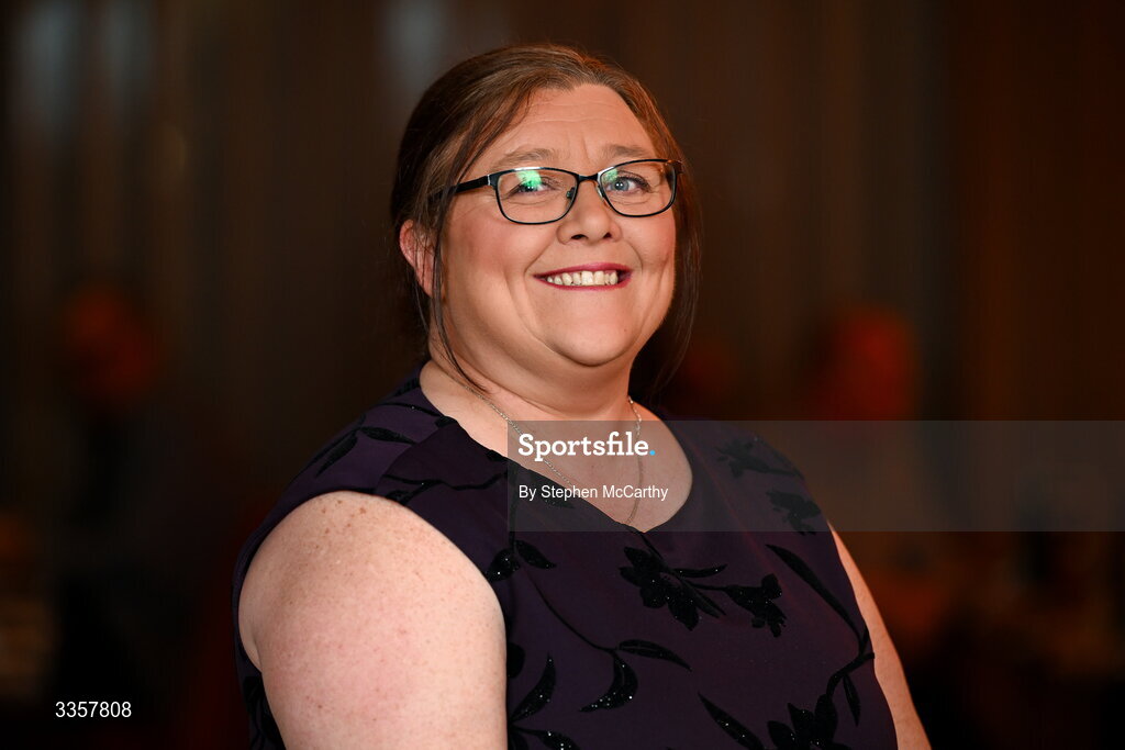 14 February 2026; Helen Rice of Loughinisland GAC, Down, at the Learn to Lead LGFA Female Leadership Programme graduation evening at The Carlton Hotel in Santry, Dublin. The Learn to Lead programme was devised to develop the next generation of leaders within Ladies Gaelic Football. Photo by Stephen McCarthy/Sportsfile