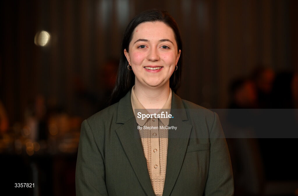 14 February 2026; Caoimhe Ryan of St. Patrick’s, Tipperary, at the Learn to Lead LGFA Female Leadership Programme graduation evening at The Carlton Hotel in Santry, Dublin. The Learn to Lead programme was devised to develop the next generation of leaders within Ladies Gaelic Football. Photo by Stephen McCarthy/Sportsfile