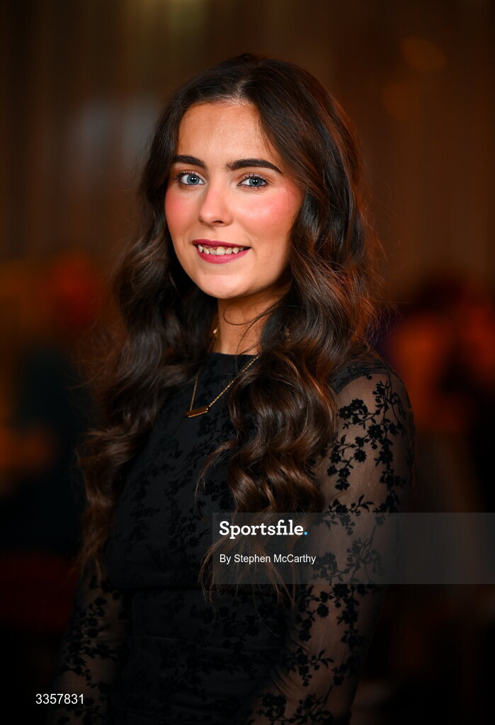 14 February 2026; Megan Gaughan of St Mary’s Tulsk, Roscommon, at the Learn to Lead LGFA Female Leadership Programme graduation evening at The Carlton Hotel in Santry, Dublin. The Learn to Lead programme was devised to develop the next generation of leaders within Ladies Gaelic Football. Photo by Stephen McCarthy/Sportsfile
