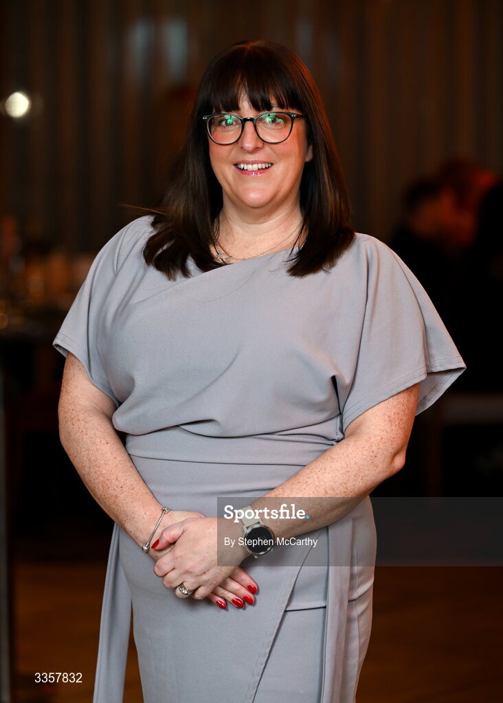 14 February 2026; Grainne Coleman of Beann Eadair, Dublin, at the Learn to Lead LGFA Female Leadership Programme graduation evening at The Carlton Hotel in Santry, Dublin. The Learn to Lead programme was devised to develop the next generation of leaders within Ladies Gaelic Football. Photo by Stephen McCarthy/Sportsfile