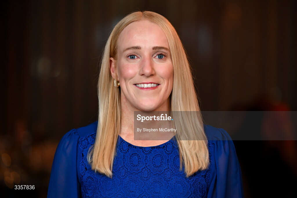 14 February 2026; Méabh De Búrca of Salthill Knocknacarra, Galway, at the Learn to Lead LGFA Female Leadership Programme graduation evening at The Carlton Hotel in Santry, Dublin. The Learn to Lead programme was devised to develop the next generation of leaders within Ladies Gaelic Football. Photo by Stephen McCarthy/Sportsfile