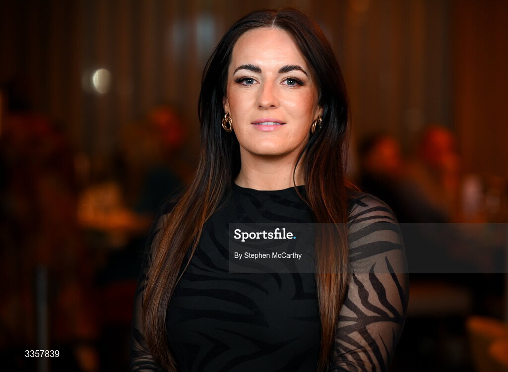 14 February 2026; Hannah Caldwell of Limavady Wolfhounds, Derry, at the Learn to Lead LGFA Female Leadership Programme graduation evening at The Carlton Hotel in Santry, Dublin. The Learn to Lead programme was devised to develop the next generation of leaders within Ladies Gaelic Football. Photo by Stephen McCarthy/Sportsfile