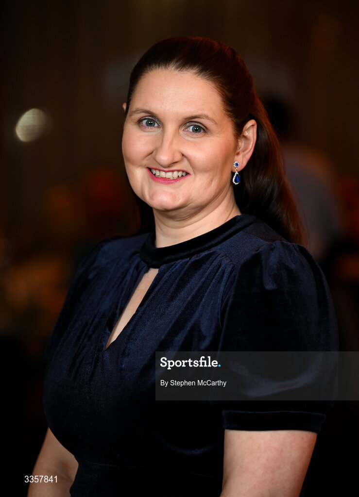 14 February 2026; Katrina Stack of Laune Rangers, Kerry, at the Learn to Lead LGFA Female Leadership Programme graduation evening at The Carlton Hotel in Santry, Dublin. The Learn to Lead programme was devised to develop the next generation of leaders within Ladies Gaelic Football. Photo by Stephen McCarthy/Sportsfile