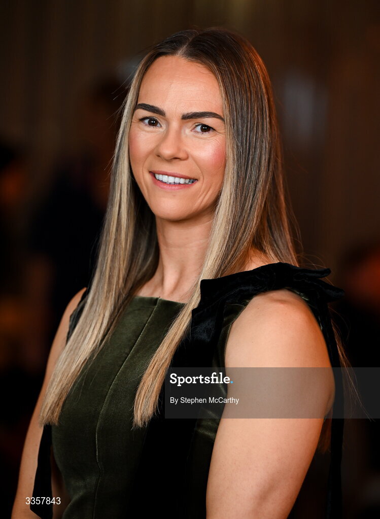 14 February 2026; Sarah Marley of Lissummon, Armagh, at the Learn to Lead LGFA Female Leadership Programme graduation evening at The Carlton Hotel in Santry, Dublin. The Learn to Lead programme was devised to develop the next generation of leaders within Ladies Gaelic Football. Photo by Stephen McCarthy/Sportsfile