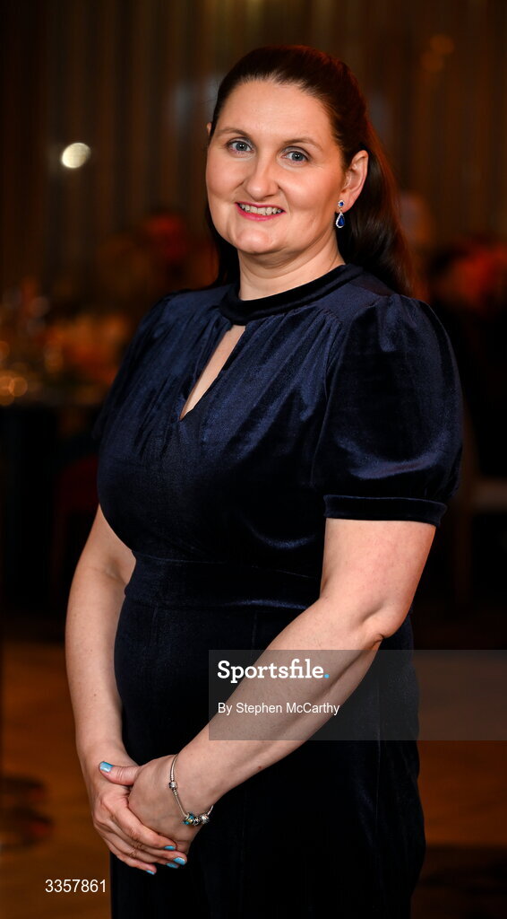 14 February 2026; Katrina Stack of Laune Rangers, Kerry, at the Learn to Lead LGFA Female Leadership Programme graduation evening at The Carlton Hotel in Santry, Dublin. The Learn to Lead programme was devised to develop the next generation of leaders within Ladies Gaelic Football. Photo by Stephen McCarthy/Sportsfile