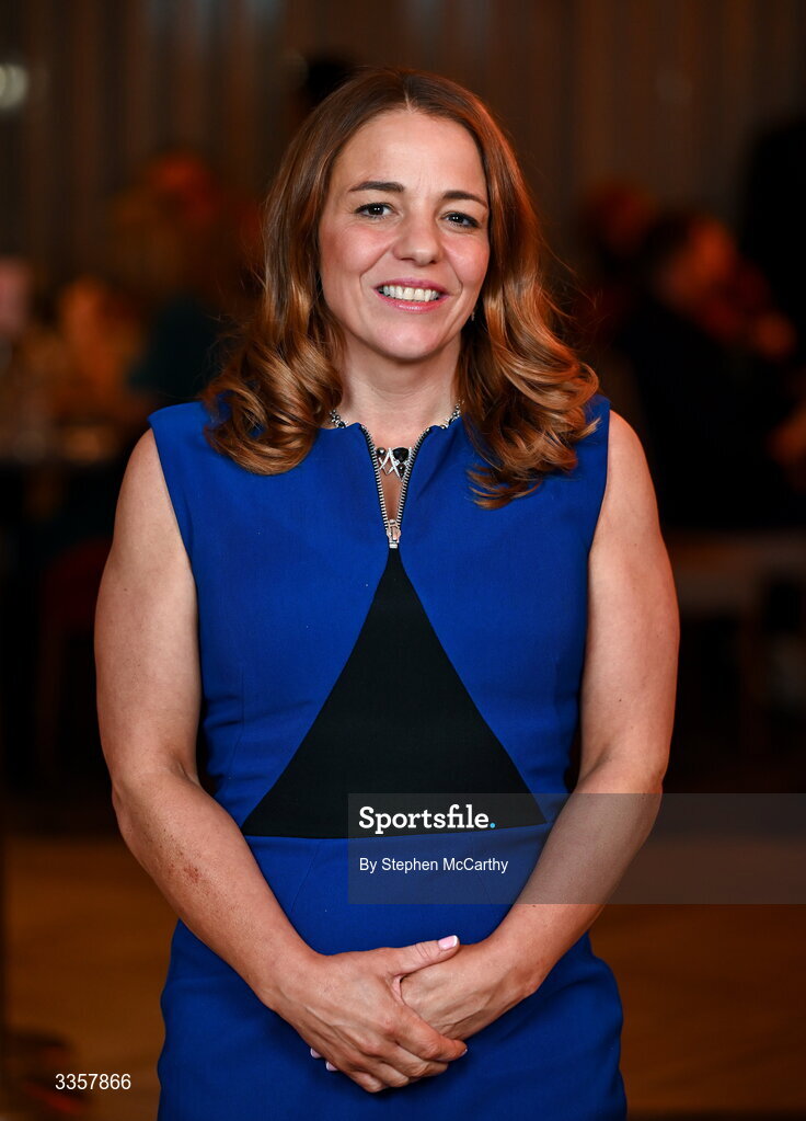 14 February 2026; Judith Sharvin Cunningham of Saul, Down, at the Learn to Lead LGFA Female Leadership Programme graduation evening at The Carlton Hotel in Santry, Dublin. The Learn to Lead programme was devised to develop the next generation of leaders within Ladies Gaelic Football. Photo by Stephen McCarthy/Sportsfile