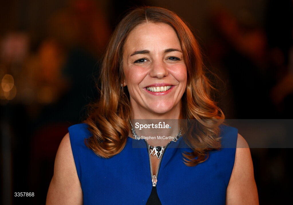 14 February 2026; Judith Sharvin Cunningham of Saul, Down, at the Learn to Lead LGFA Female Leadership Programme graduation evening at The Carlton Hotel in Santry, Dublin. The Learn to Lead programme was devised to develop the next generation of leaders within Ladies Gaelic Football. Photo by Stephen McCarthy/Sportsfile