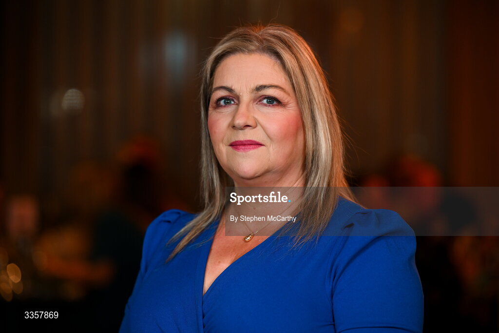 14 February 2026; Siobhan Hickey of Fr Griffin’s Éire Óg, Galway, at the Learn to Lead LGFA Female Leadership Programme graduation evening at The Carlton Hotel in Santry, Dublin. The Learn to Lead programme was devised to develop the next generation of leaders within Ladies Gaelic Football. Photo by Stephen McCarthy/Sportsfile