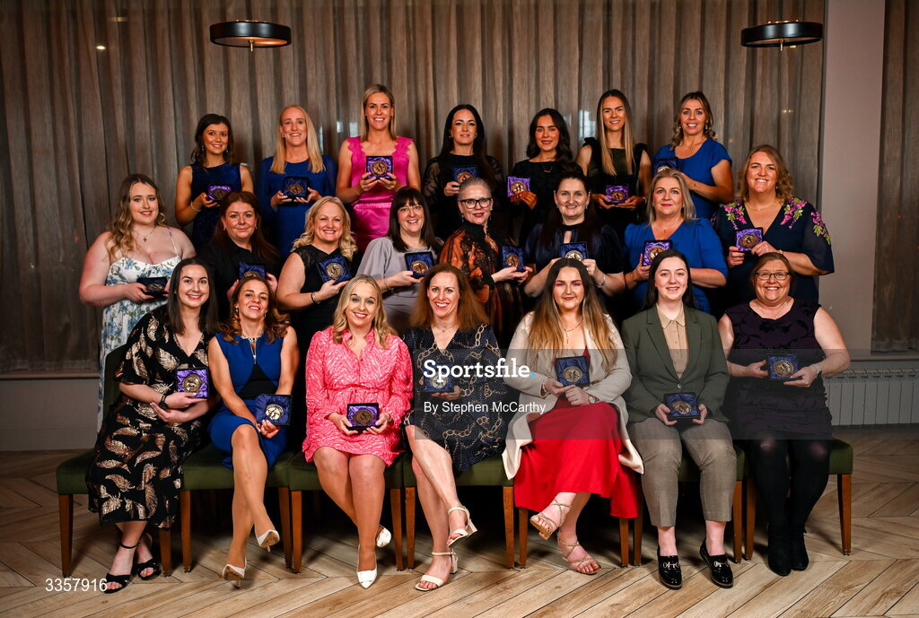 14 February 2026; Graduates at the Learn to Lead LGFA Female Leadership Programme graduation evening at The Carlton Hotel in Santry, Dublin. The Learn to Lead programme was devised to develop the next generation of leaders within Ladies Gaelic Football. Photo by Stephen McCarthy/Sportsfile