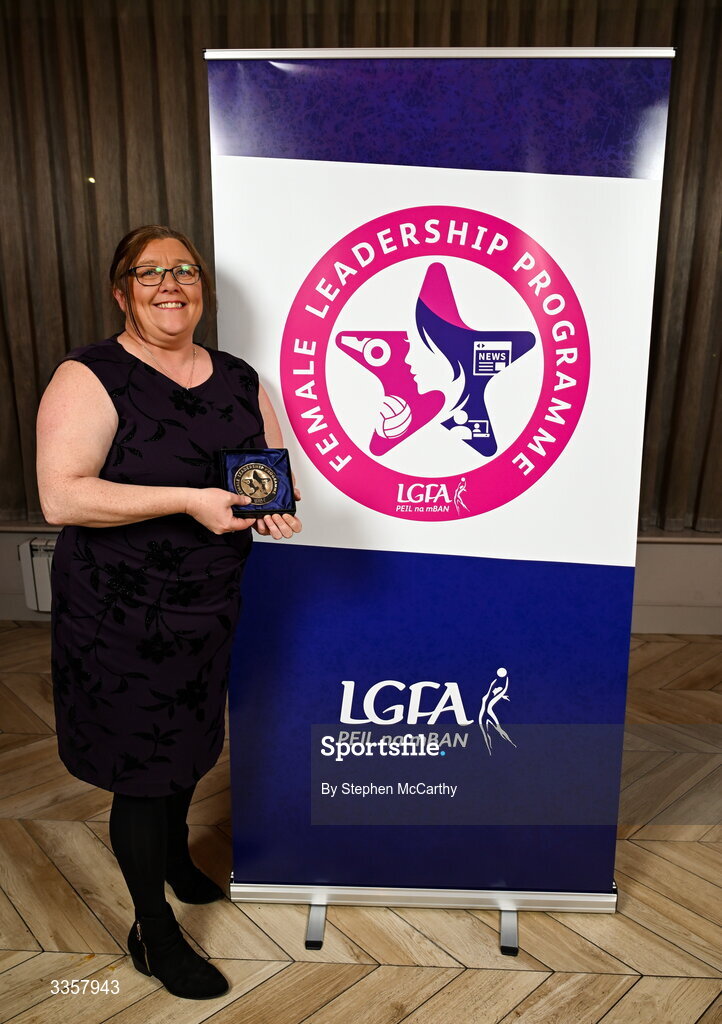 14 February 2026; Helen Rice of Loughinisland GAC, Down, at the Learn to Lead LGFA Female Leadership Programme graduation evening at The Carlton Hotel in Santry, Dublin. The Learn to Lead programme was devised to develop the next generation of leaders within Ladies Gaelic Football. Photo by Stephen McCarthy/Sportsfile
