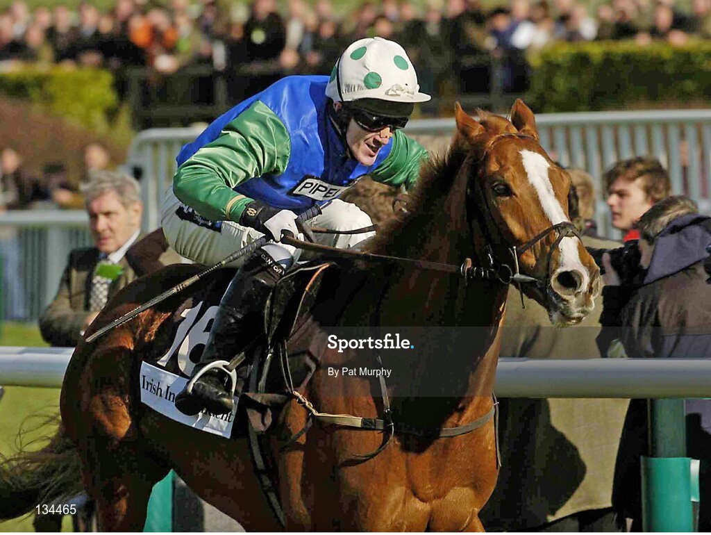16 March 2004; Well Chief, with Tony McCoy up, on their way to winning the Irish Independent Arkle Challenge Trophy Chase, Cheltenham Festival, Prestbury Park, Cheltenham, England. Horse Racing. Picture credit; Pat Murphy / SPORTSFILE