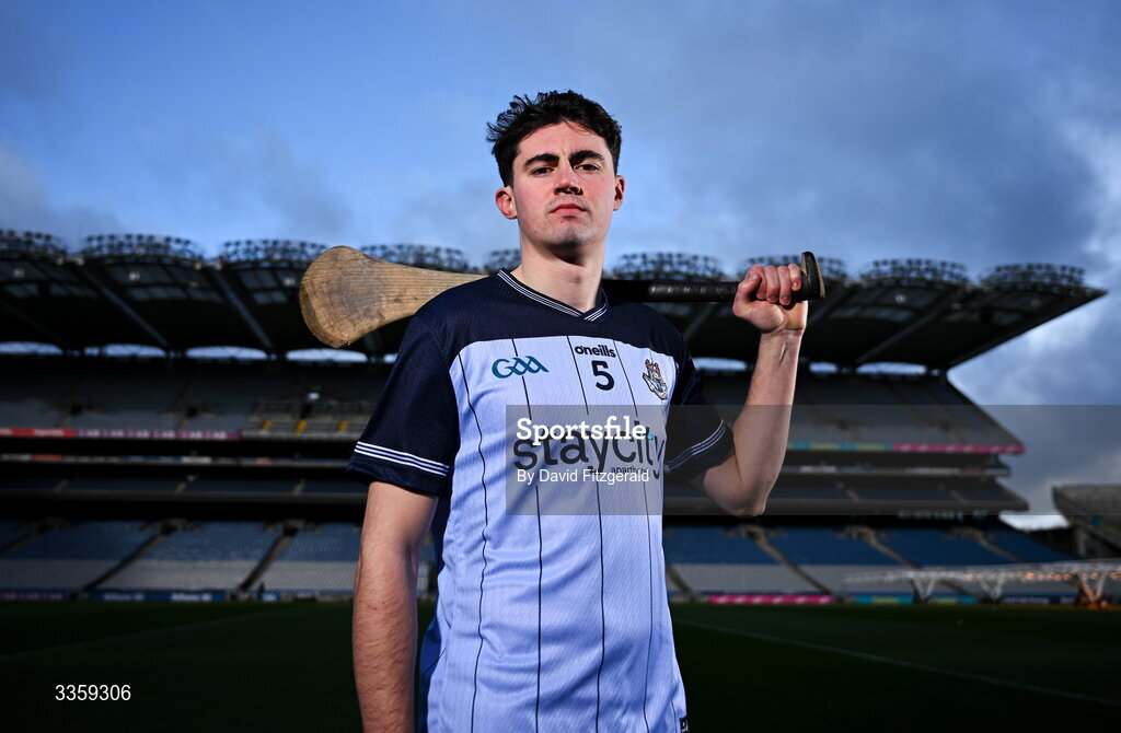 16 February 2026; Dublin hurler Paddy Doyle during a Dublin GAA Doubler-Header media event at Croke Park in Dublin. Photo by David Fitzgerald/Sportsfile