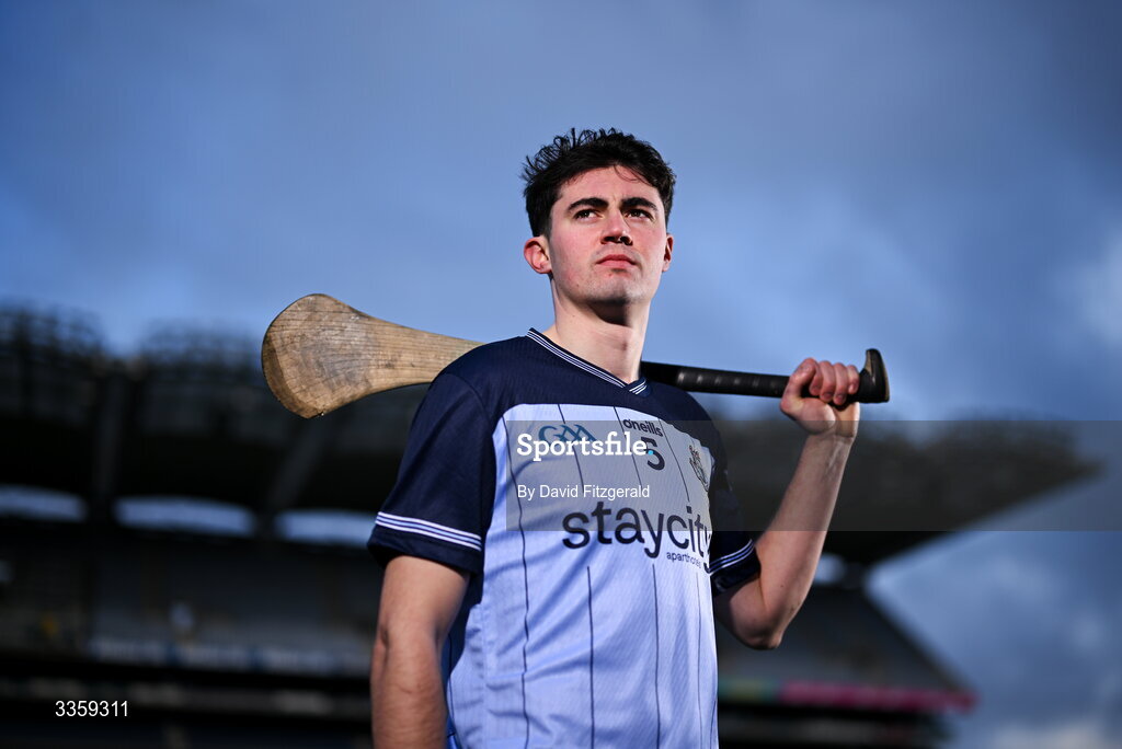 16 February 2026; Dublin hurler Paddy Doyle during a Dublin GAA Doubler-Header media event at Croke Park in Dublin. Photo by David Fitzgerald/Sportsfile