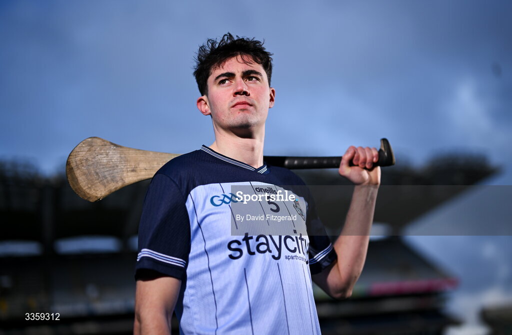 16 February 2026; Dublin hurler Paddy Doyle during a Dublin GAA Doubler-Header media event at Croke Park in Dublin. Photo by David Fitzgerald/Sportsfile
