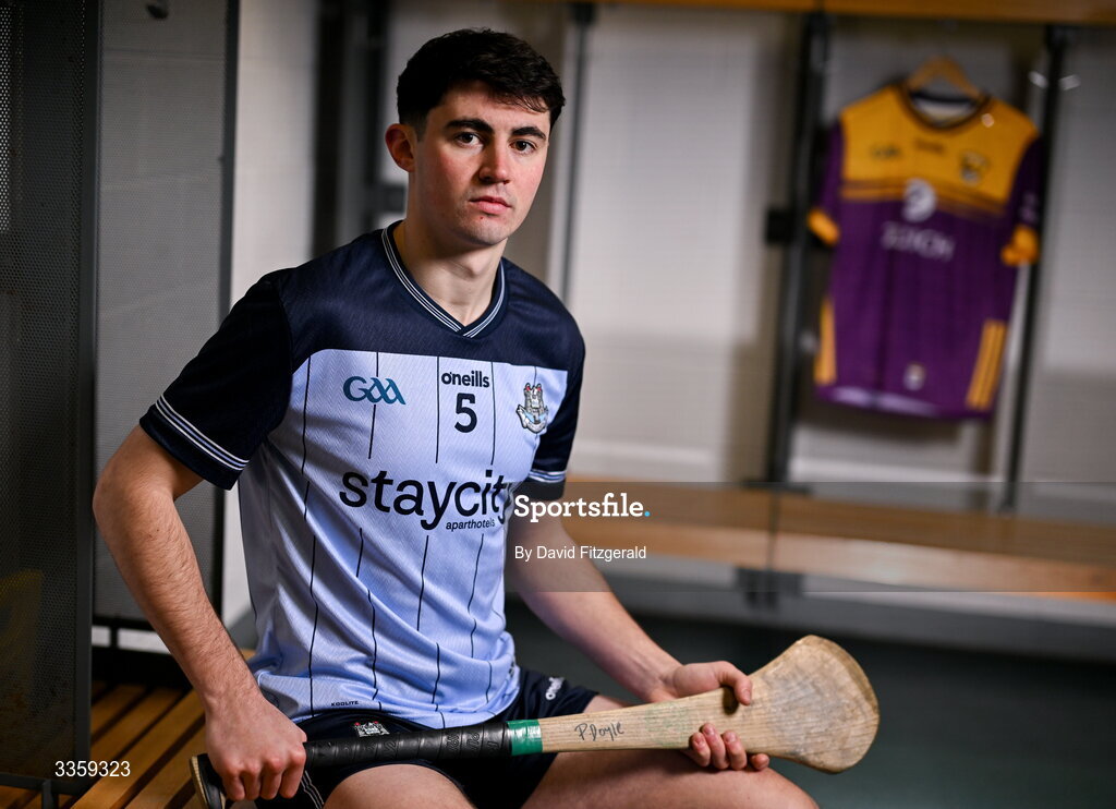 16 February 2026; Dublin hurler Paddy Doyle during a Dublin GAA Doubler-Header media event at Croke Park in Dublin. Photo by David Fitzgerald/Sportsfile