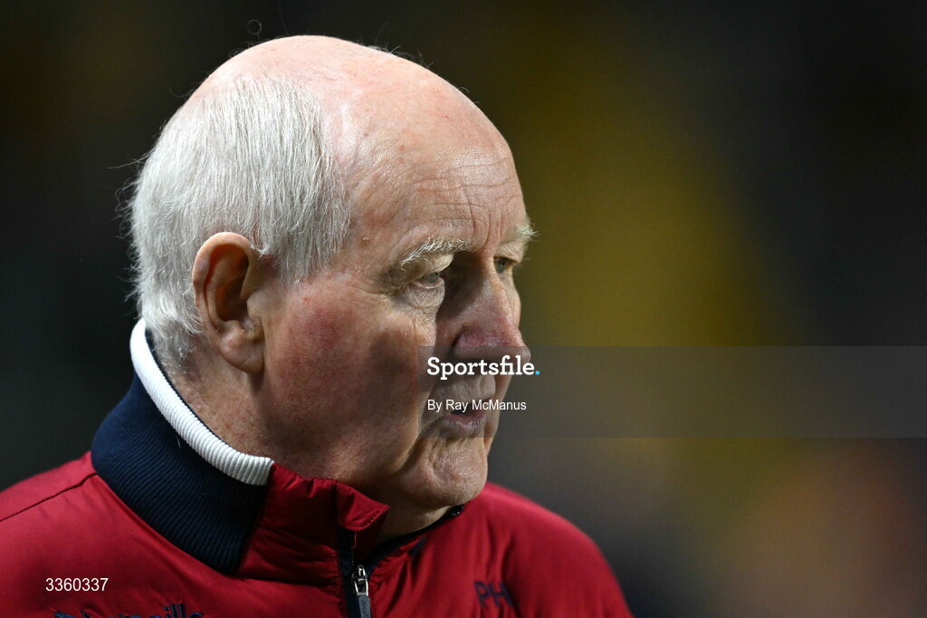 7 February 2026; Cork County Board chairman Pat Horgan before the Allianz Hurling League Division 1A match between Cork and Tipperary at SuperValu Páirc Ui Chaoimh in Cork. Photo by Ray McManus/Sportsfile