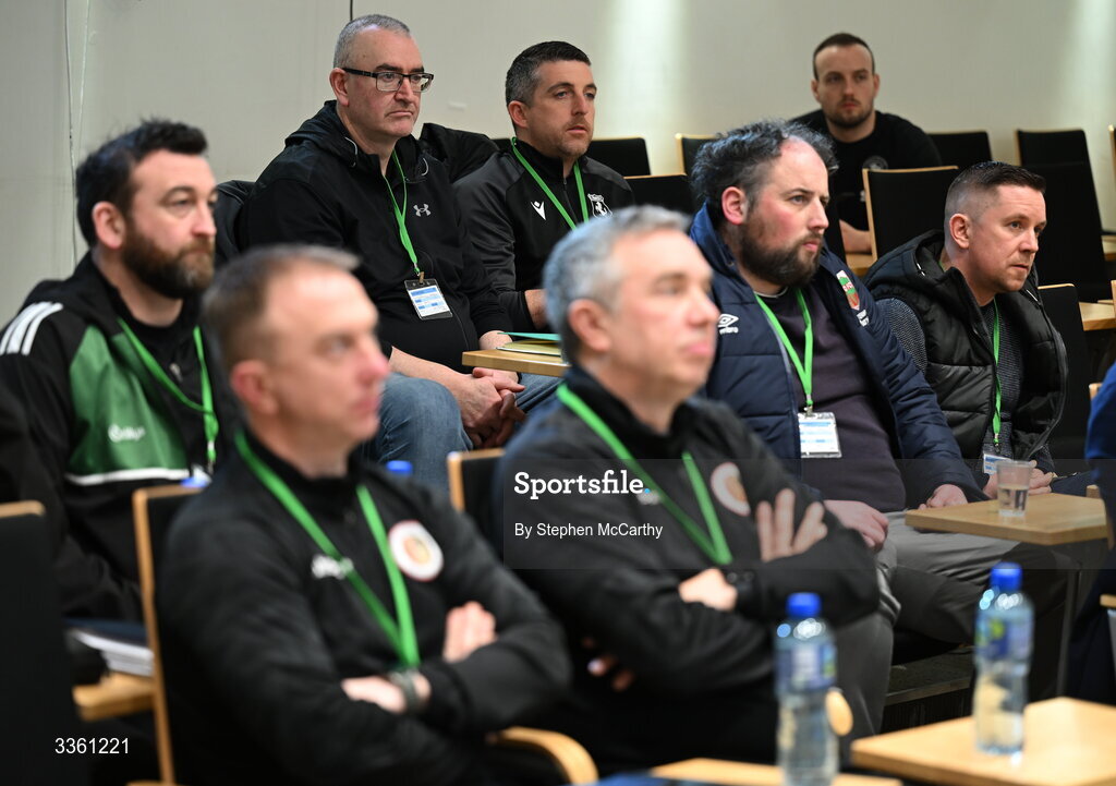 18 February 2026; Attendees during an FAI National League Clubs Workshop at the FAI Headquarters in Abbotstown, Dublin. Photo by Stephen McCarthy/Sportsfile