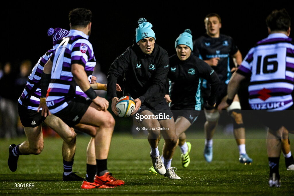 19 February 2026; Jimmy O'Brien during the Leinster Rugby open training session at Terenure College RFC at Lakelands Park in Dublin. Photo by Shauna Clinton/Sportsfile