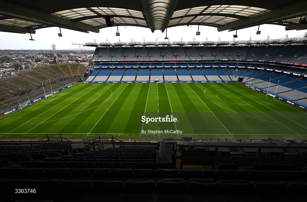 21 February 2026; A general view of Croke Park before the Allianz Hurling League Division 1B match between Dublin and Wexford at Croke Park in Dublin. Photo by Stephen McCarthy/Sportsfile