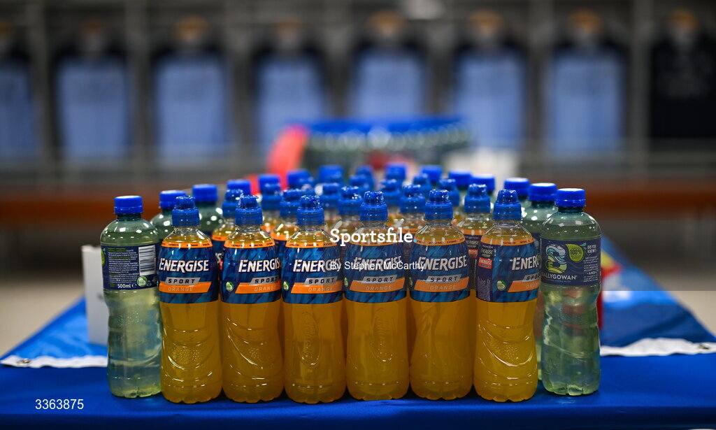 21 February 2026; A general view of inside the Dublin dressing room before the Allianz Hurling League Division 1B match between Dublin and Wexford at Croke Park in Dublin. Photo by Stephen McCarthy/Sportsfile